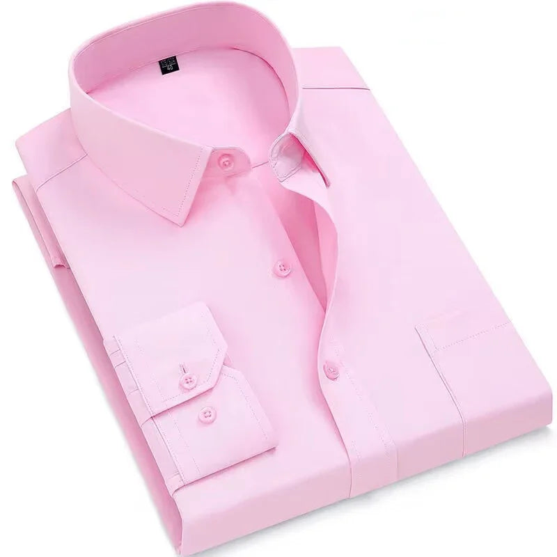 Long Sleeve Striped Branded Cotton Shirts for Men